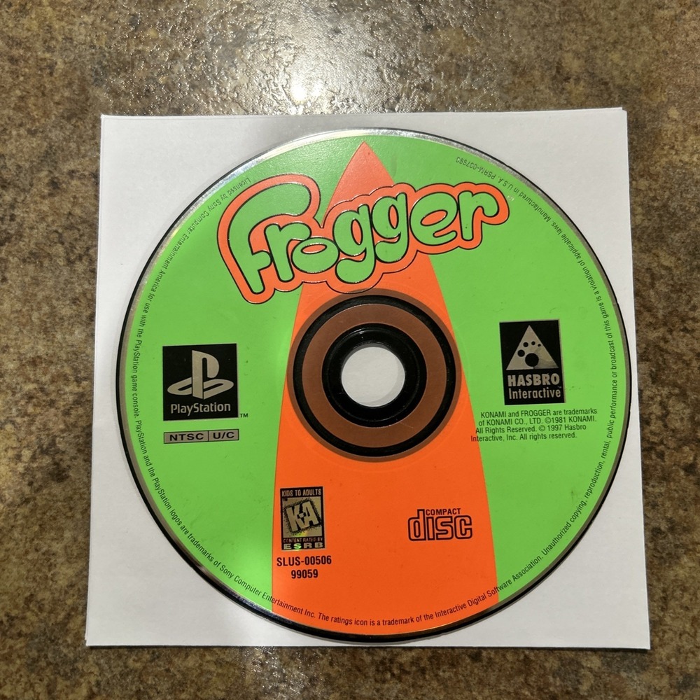 Frogger PS1 (Sony Playstation 1, 1997) Disc Only, Tested